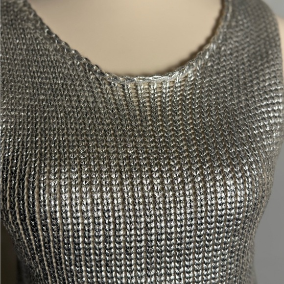 Deluc Silver Embellished Fitted Tank Top - Picture 4 of 11